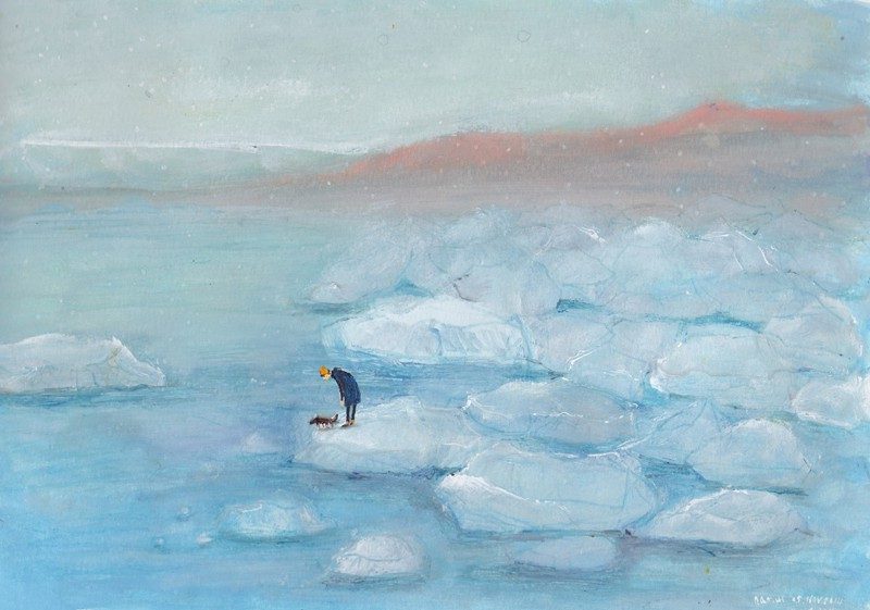 Glacier painting